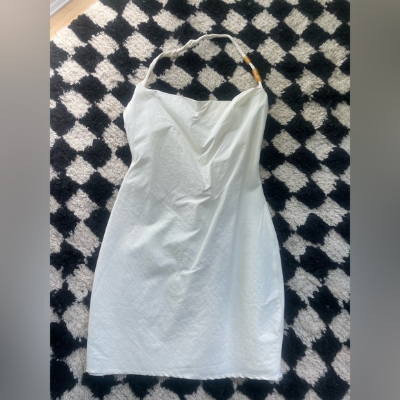 Zara Dresses Nwt Zara White Linen Halter Dress Poshmark